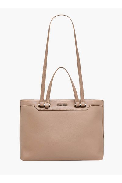 Flora Bella by Shoexpress Flora Bella Solid Tote Bag with Double Handle and Zip Closure