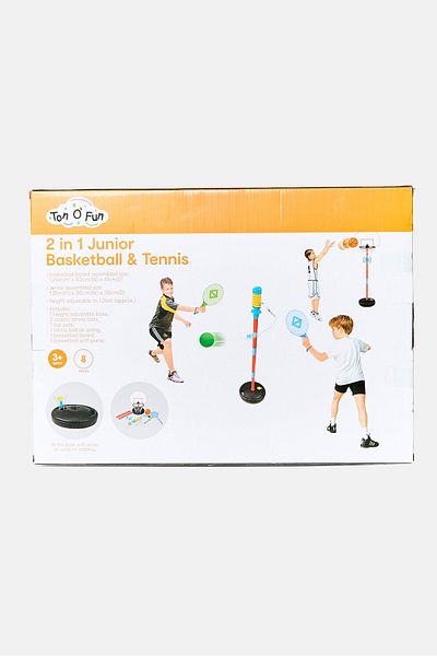 Ton O' Fun 2 in 1 Junior Basketball And Tennis
