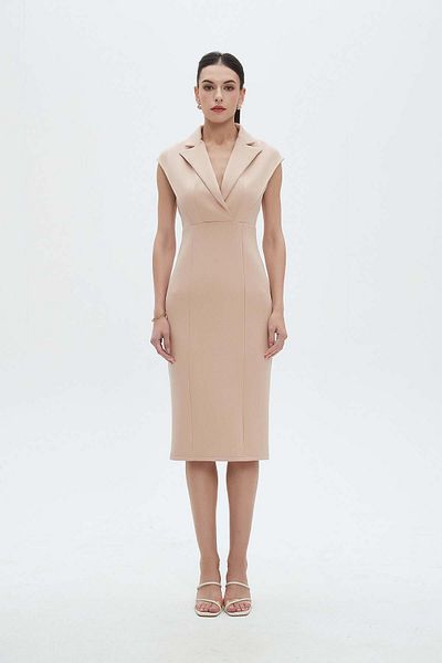 Nichii V-Neck Midi Dress