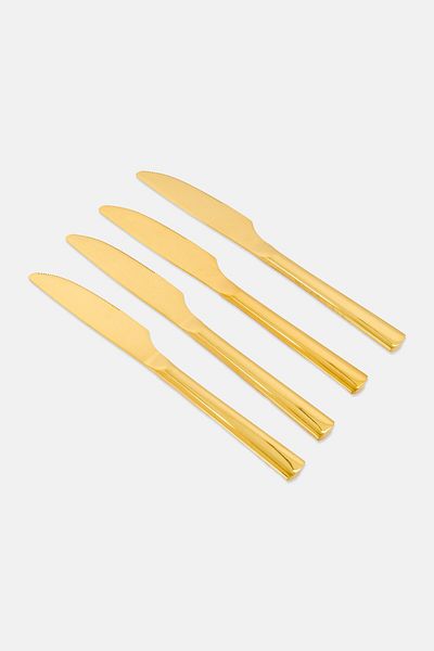 RAW Crafted Concept 4 Pieces Stainless Knife 22,5 cm, Gold
