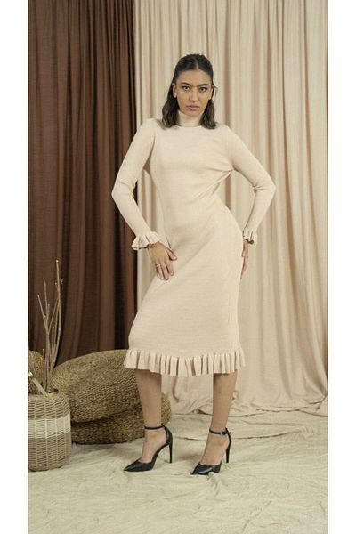 Nichii Women's Short Dress with High Neck