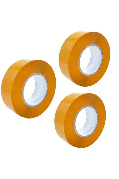 Rosfix 3x Taśma pakowa żółta 48 mm x 50 mm
