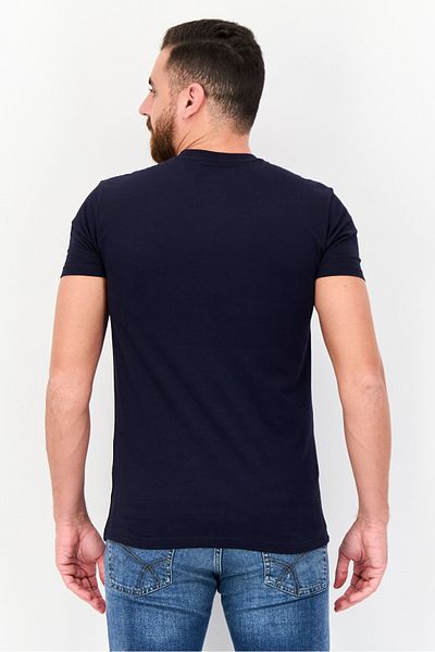 Romeo NYC Men Crew Neck Short Sleeve Plain Everyday T-Shirt, Navy