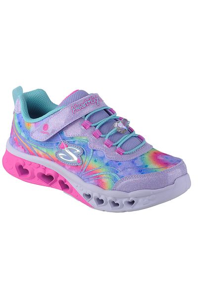 SKECHERS Flutter Heart Lights-Groovy Swirl, Girls' Sneakers