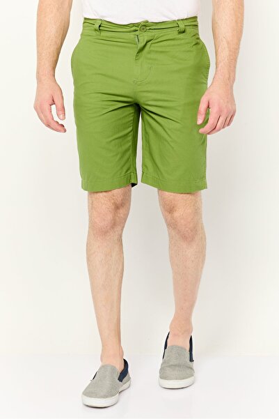 Jaxson Maximus Men Plain Chino Shorts, Green
