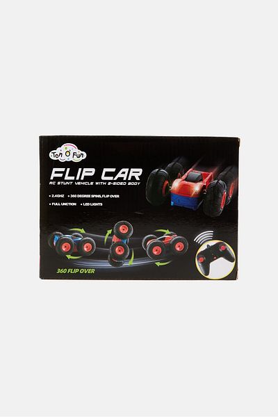Ton O' Fun RC Sturt Vehicle With 2- Sided Body Flip Car, Red