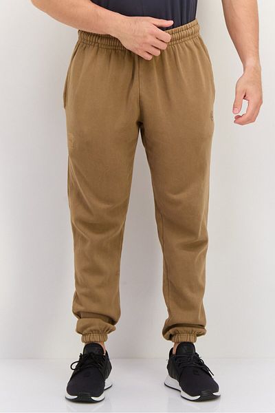 CROOKS CASTLES Men Regular Fit Brand Logo Jogger Pants, Brown