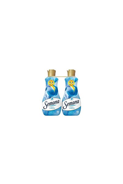 Semana Set of 2 x Super Concentrated Extra Fresh Fabric Softener BRIGHT SKY, 75 washes, 1.5l