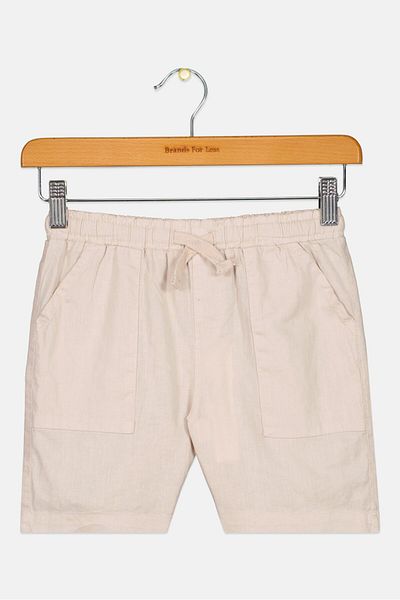 Scene & Heard Kids Boy Textured Basic Shorts, Grey
