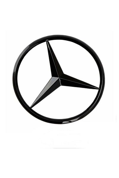 MAF Trunk Emblem for Mercedes, 90 mm, Glossy Black
