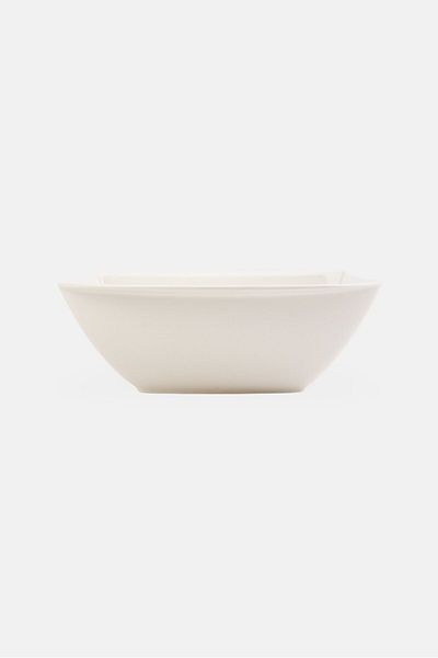 Princess Gold Fine Porcelain Serving Bowl, White