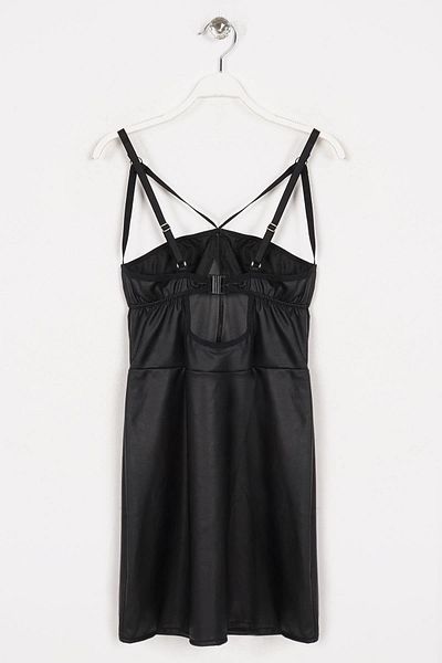 AC BOX Rochie de damă de culoare neagră cu decolteu