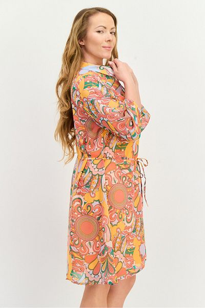 Marissa Olivia Women Paisley Pattern Midi Dress, Mauve