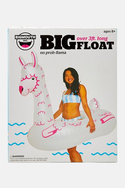 BIG MOUTH TOYS Inflatable Floatie Tube 125 x 89 x 121 cm, White