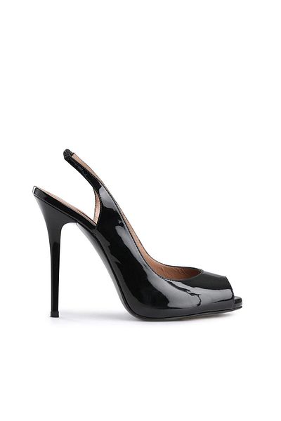 Deriderim High Heel Black Shiny Stiletto