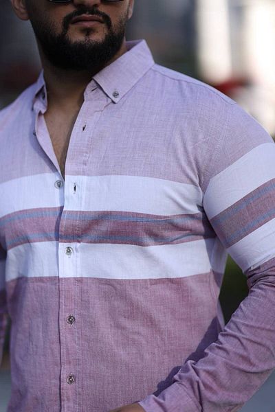 Klothy Men's Long Sleeve Panel Shirt 2400-12