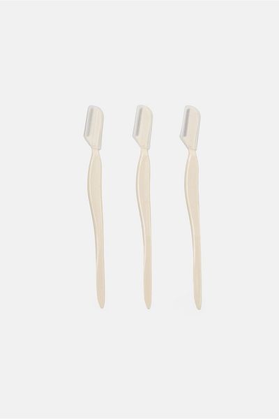 YOTO 3 Pieces Eyebrow Razor Set, White