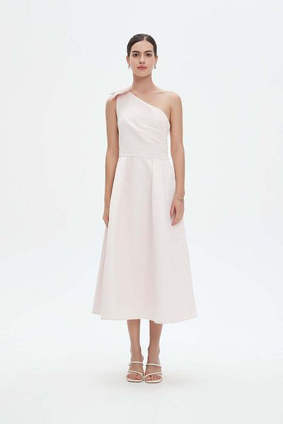 Nichii Sleeveless Midi Dress with Delicute Embroidery