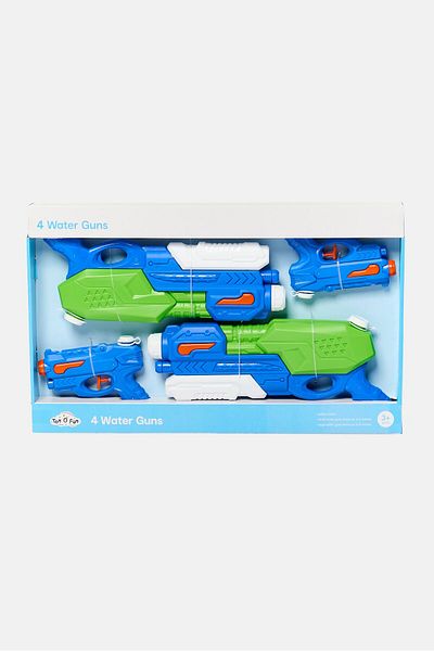 Ton O' Fun 4 Pcs Water Guns