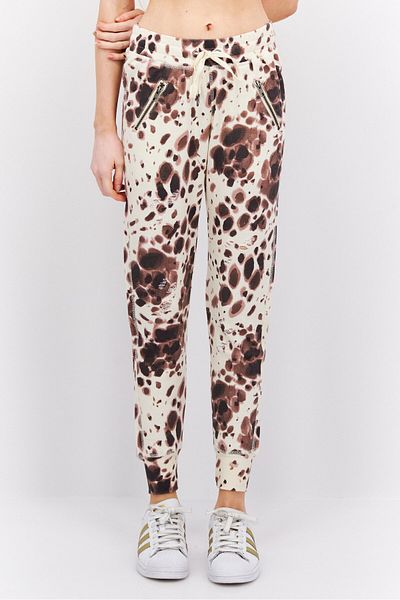 Nphilanthropy Women Regular Fit Allover Print Sweatpants, Beige