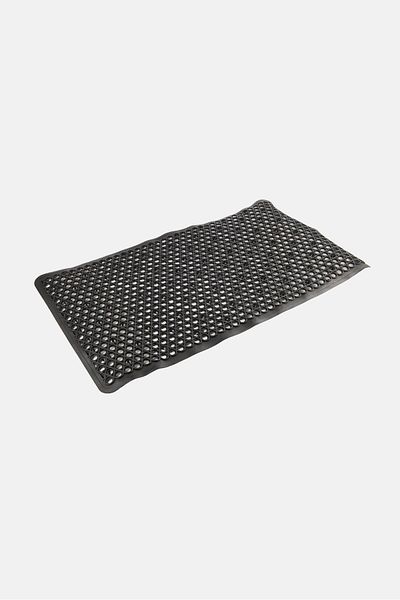 Bath Bliss Textured Self Draining Bath Mat, Black
