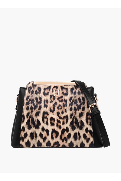 Flora Bella by Shoexpress Flora Bella Animal Print Crossbody Bag with Detachable Strap