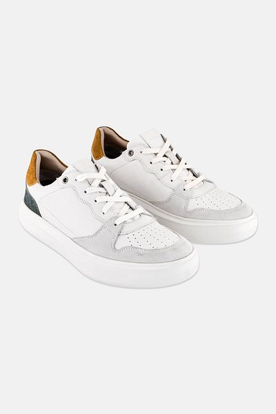 Geox Men U Deiven B Lace Up Casual Shoes, White