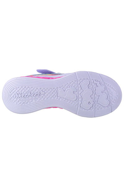 SKECHERS Flutter Heart Lights-Groovy Swirl, Girls' Sneakers