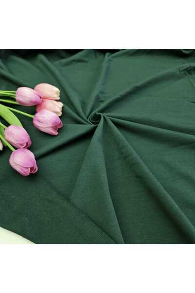 Kaf Kumaş bumbac moale 95% bumbac 5% elastan țesătură cu două fire |   Verde