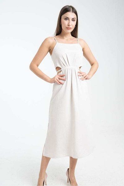 Nichii Backless Midi Dress with Straps