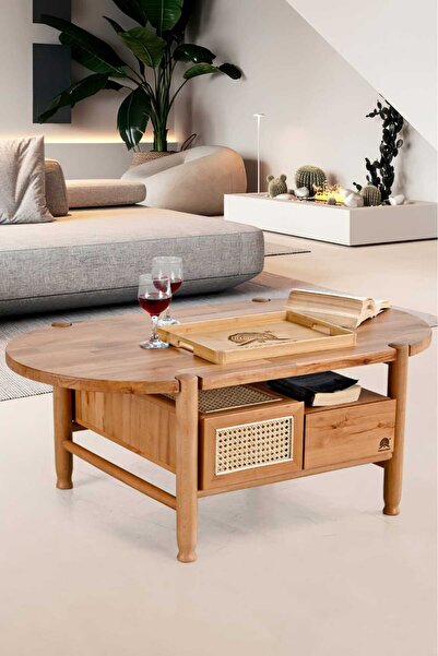 Ağaçsan Strip Orta Sehpa Doğal Ahşap