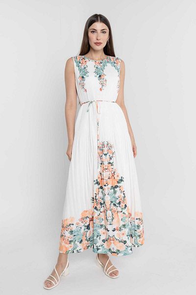 Nichii Sleeveless Floral Maxi Dress