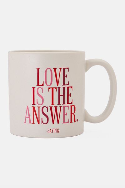 Quotable Ceramic Coffee Cup, White