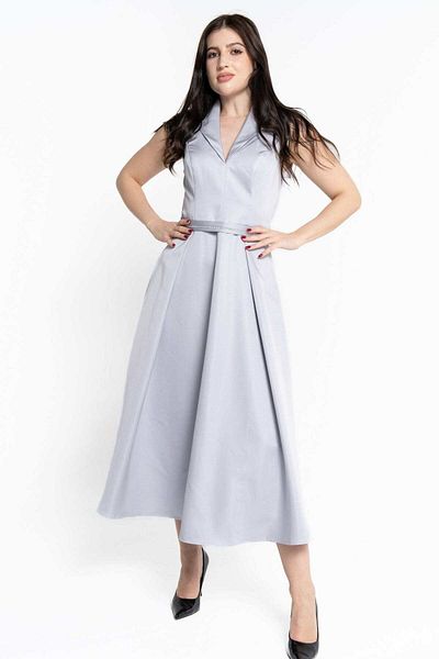 Nichii Embroidered Waist Sleeveless Midi Dress
