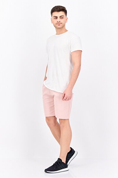 Bewley Ritch Men Solid Basic Shorts, Light Pink