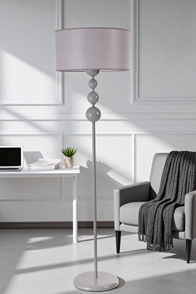 Lumexx HAYAL GRİ LAMBADER SİLİNDİR HASIR GRİ ABAJURLU