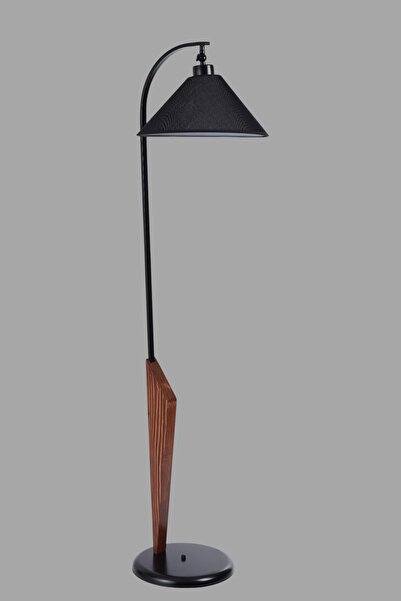 Lumexx AKTAN CEVİZ LAMBADER HASIR SİYAH ABAJURLU