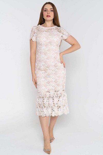 Nichii Floral Short Sleeve Midi Dress