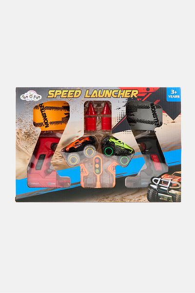 Ton O' Fun Monster Speed Launcher Truck Set, Multicolor