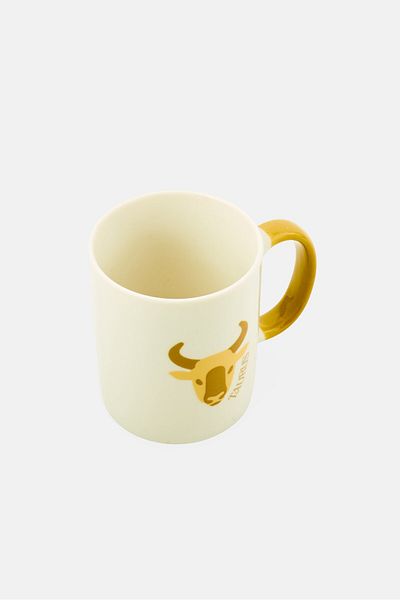 Muy Mucho Taurus Zodiac Mug 330 ml, White