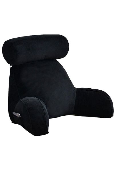 LEAXOR Ergonomic Reading Pillow with Armrests, LEAXOR, Black