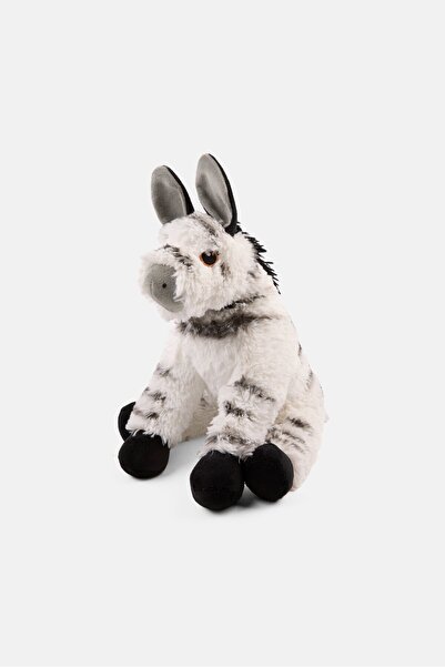 Eco Pals Zebra Animal Plush Toy 28 cm, White