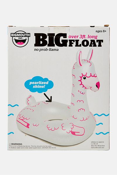 BIG MOUTH TOYS Inflatable Floatie Tube 125 x 89 x 121 cm, White