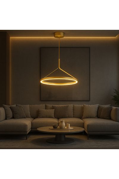 CARPİ Modern gold pendant chandelier - 21W, 3000K - Diffusion angle: 110° - Voltage: 220-240 - CRI 90+