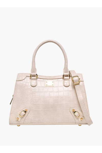 Flora Bella by Shoexpress حقيبة فلورا بيلا المزخرفة بحزام قابل للفصل وسحاب لل...