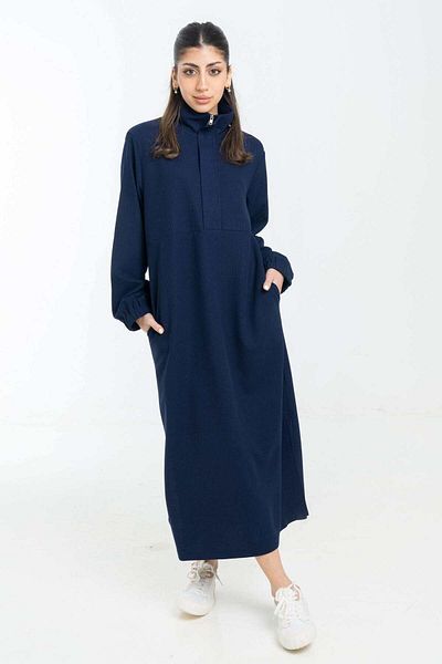Nichii Casual Side-Open Midi Dress