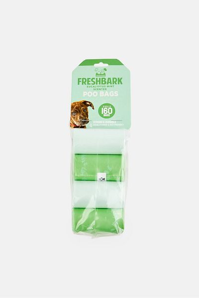 Freshbark 8 Rolls Eucalyptus Scented Poo Bag, Multicolor