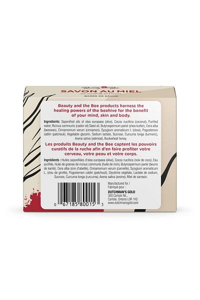 Dutchman's Gold Organic Buckwheat Honey Soap 115g – Gentle, Antibacterial Cleanser for Sensitive, Healthy Skin