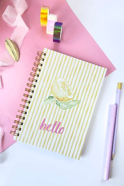 Martius Art A5 15X21 cm Hard Cover Spiral Line Notebook / School Notebook / Hello Series