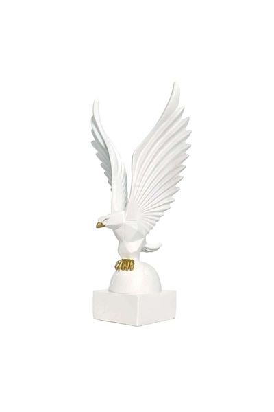 BLA BLA FOAM Large Eagle Statue from Resin for Interior Decorations 33 cm